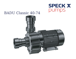 อุปกรณ์สระว่ายน้ำ ปั๊มน้ำ SPECK PUMPS รุ่น BADU Classic 40-74