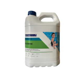อุปกรณ์สระว่ายน้ำ ALGISHINE น้ำยากำจัดตะไคร่และปรับน้ำใส ขนาด 5 ลิตร