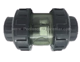 อุปกรณ์สระว่ายน้ำ สปริงเช็ควาล์ว / CORN SPRING CHECK VALVE TRANSPARENT ยี่ห้อ PREAQUA