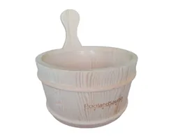 อุปกรณ์สระว่ายน้ำ ห้องอบซาวน่า ถังน้ำไม้สนพร้อมกระบวย PoolandSauna