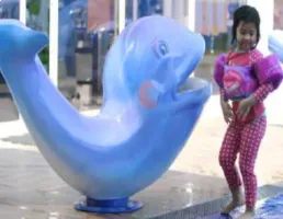 อุปกรณ์สระว่ายน้ำ ห้องอบซาวน่า Fountain Animal Feature