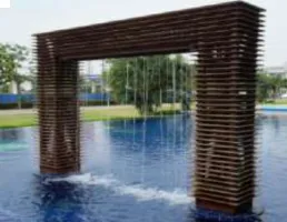 อุปกรณ์สระว่ายน้ำ ห้องอบซาวน่า Rain Curtain Water Feature