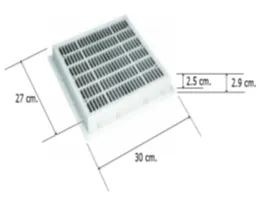 อุปกรณ์สระว่ายน้ำ ห้องอบซาวน่า เมนเดรนสี่เหลี่ยม 12 นิ้ว x 12 นิ้ว 