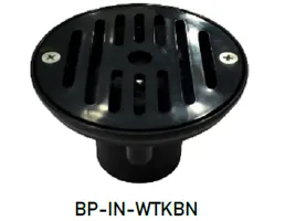 อุปกรณ์สระว่ายน้ำ ห้องอบซาวน่า หัวจ่ายน้ำผนังสระ สีดำ สวมในท่อ 2