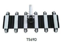 อุปกรณ์สระว่ายน้ำ ห้องอบซาวน่า ล้อดูดตะกอน 19 นิ้ว ก้านต่อพลาสติก มีแปรงล่าง MONA รุ่น T569D สีดำ