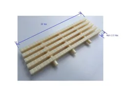 อุปกรณ์สระว่ายน้ำ ห้องอบซาวน่า ตะแกรงรางน้ำล้น วัสดุ ABS แบบ 3 แกน ลายเม็ดข้าว ทนแสงแดด และสารเคมี ขนาด 30ซม