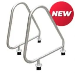 อุปกรณ์สระว่ายน้ำ ห้องอบซาวน่า ราวบันไดสแตนเลสแบบฝังเบ้า EMAUX รุ่น ARA