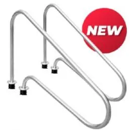 อุปกรณ์สระว่ายน้ำ ห้องอบซาวน่า ราวบันไดสแตนเลสแบบฝังเบ้า EMAUX รุ่น ARG