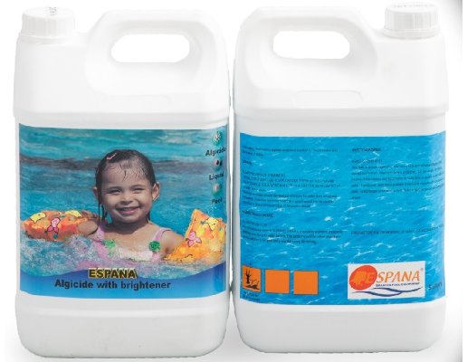 ALGAECIDE WITH BRIGHTENER น้ำยาเร่งตกตะกอนและแก้ปัญหาน้ำเขียว บรรจุ 5 ลิตร