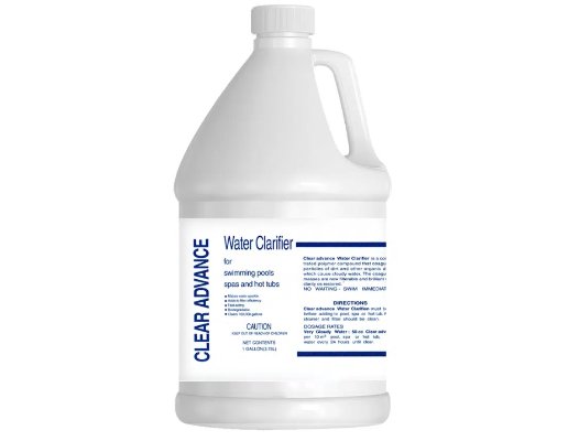 อุปกรณ์สระว่ายน้ำ ห้องอบซาวน่า CLEAR ADVANCE น้ำยาช่วยน้ำใสเร็ว แก้ไขปัญหาน้ำขุ่น มาตรฐาน